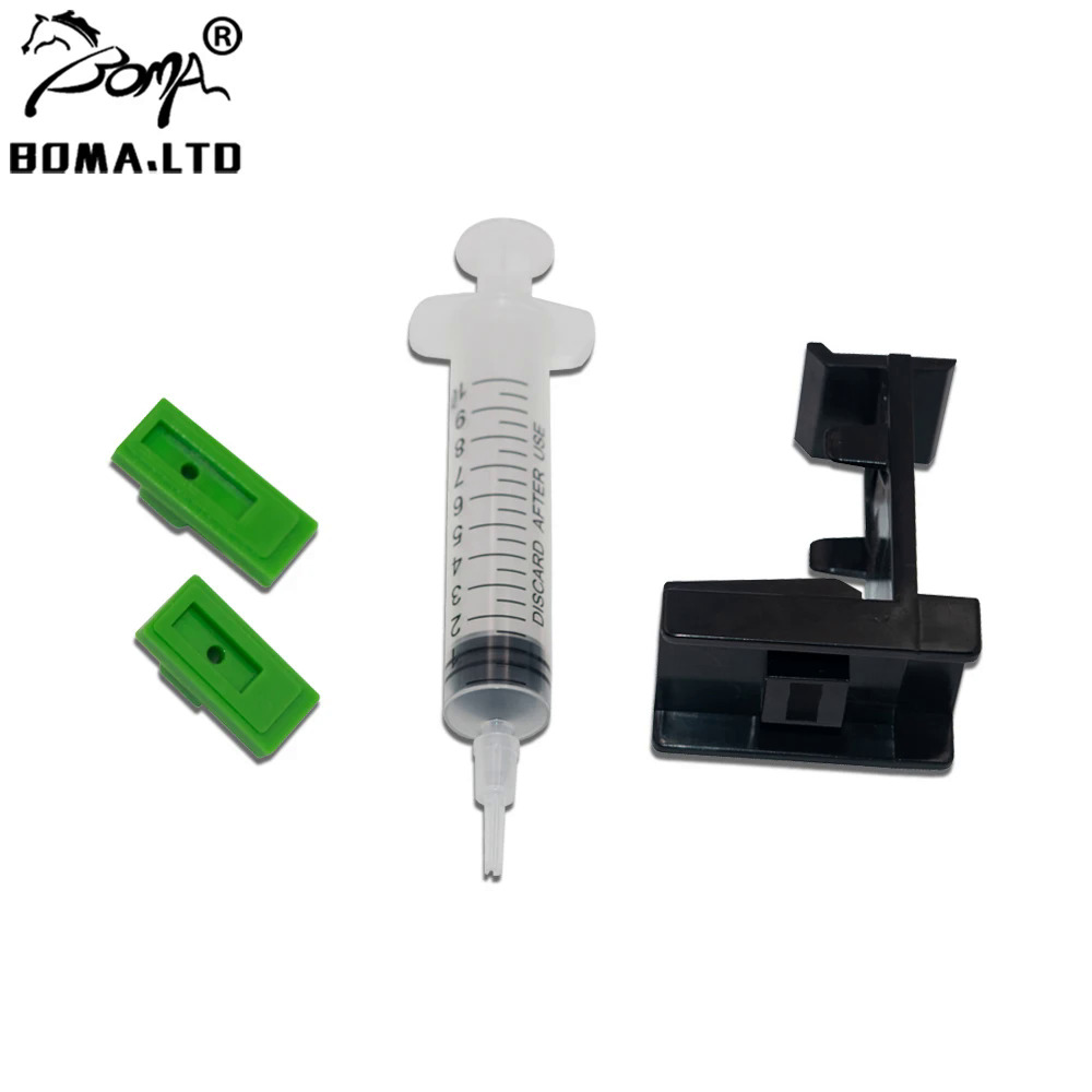 Boma Ltd Ink Refill Cartridge Clip Rubber Pads Syringe Tool Kit Clamp