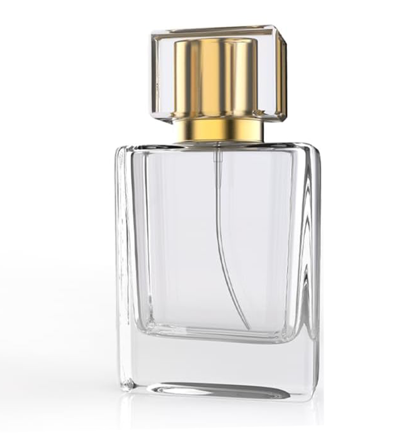 Empty Perfume Spray Bottles Ml Refillable Square Shaped Glass