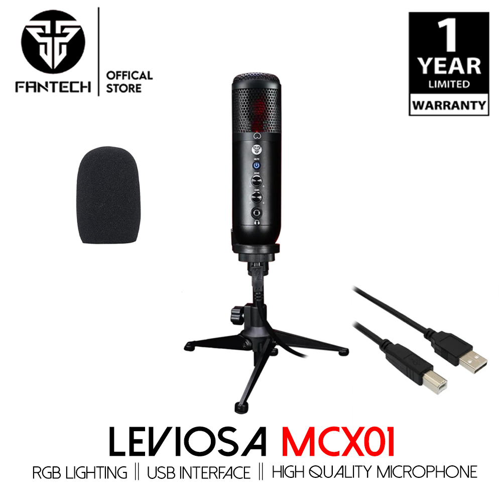 Fantech Mcx Leviosa Professional Condenser Microphone With Rgb