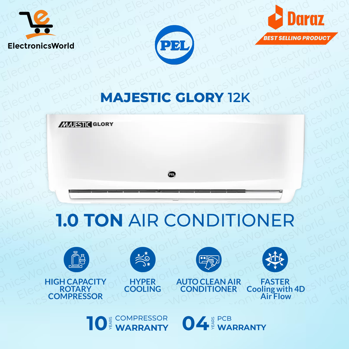 Pel Split Ac Ton K Majestic Glory Majestic D Non Inverter