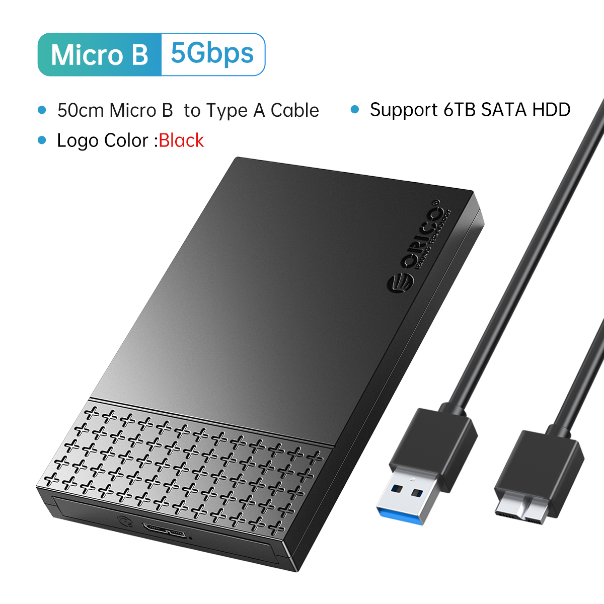 ORICO USB3 1 6Gbps HDD Enclosure SATA To Type C HDD SSD Hard Drive