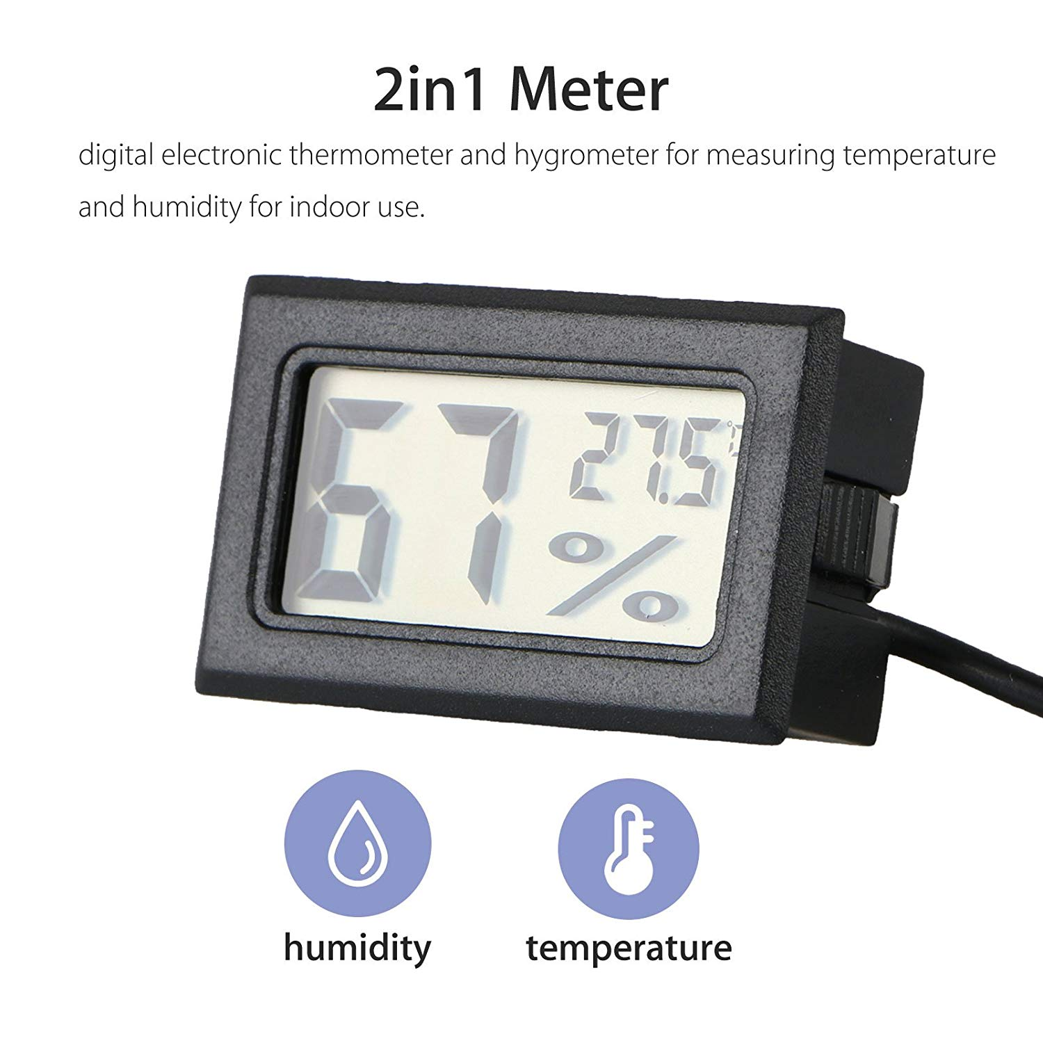 Mini Lcd Digital Thermometer Hygrometer Humidity Temperature Meter