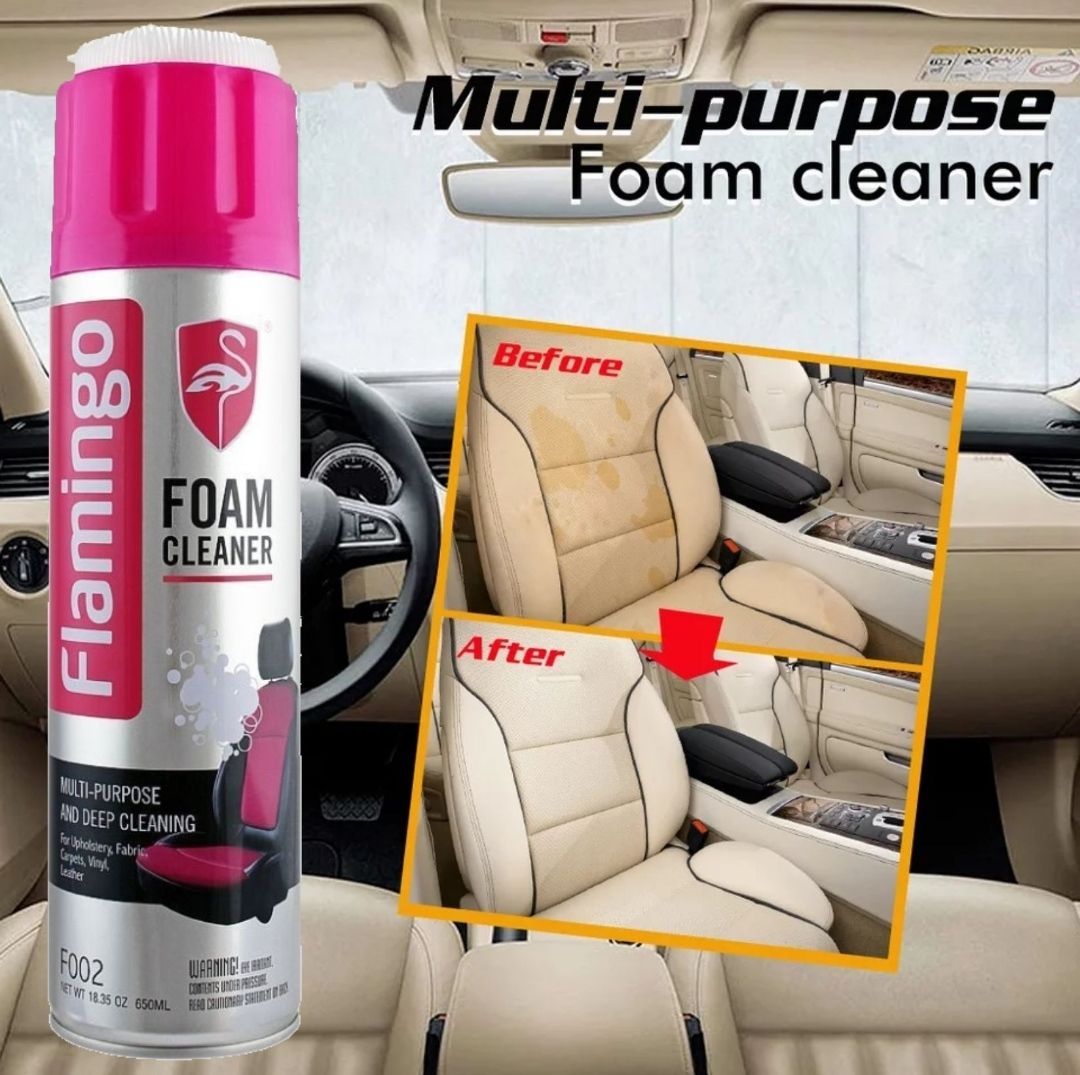 Flamingo All Purpose Cleaner For Car Interior Multipurpose Foam