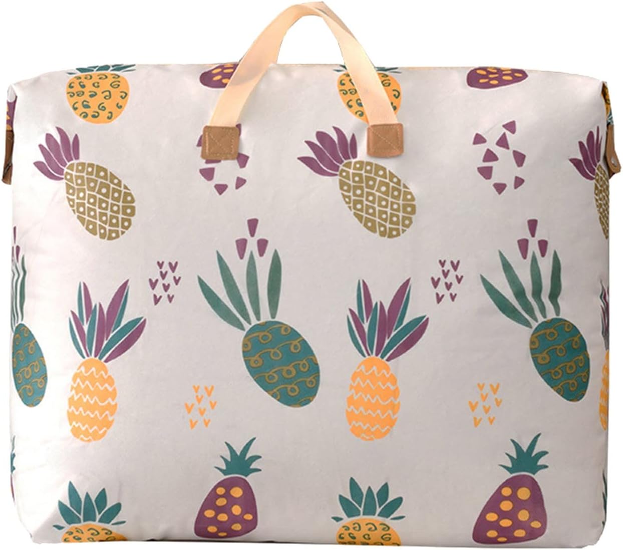 Non Woven Fabric Clothes Storage Bag Pineapple Pattern Quilt Storage