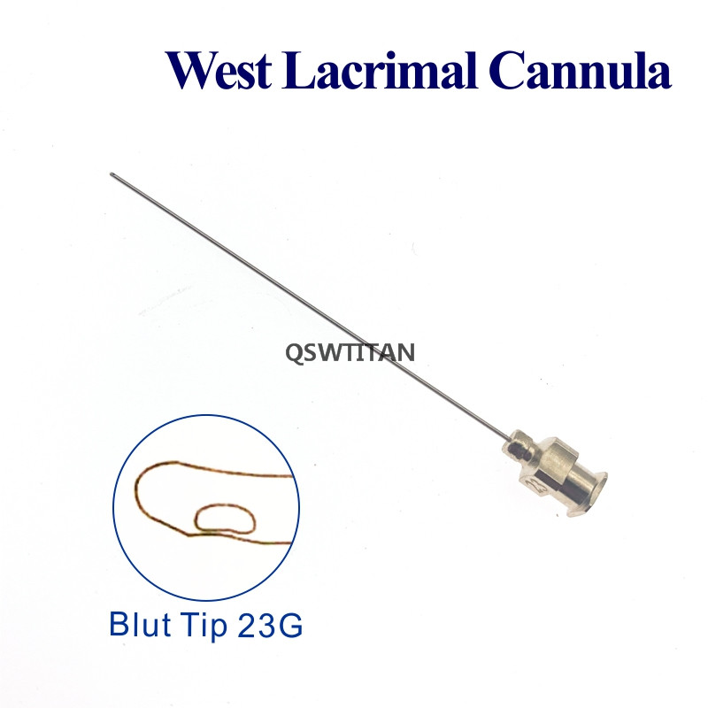 Stainless Steel Ophthalmic Lacrimal Viscoelastic Air Injection Cannula