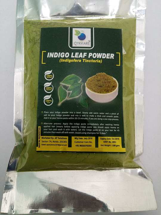 premium indigo leaf powder (100% pure) natural hair colorant