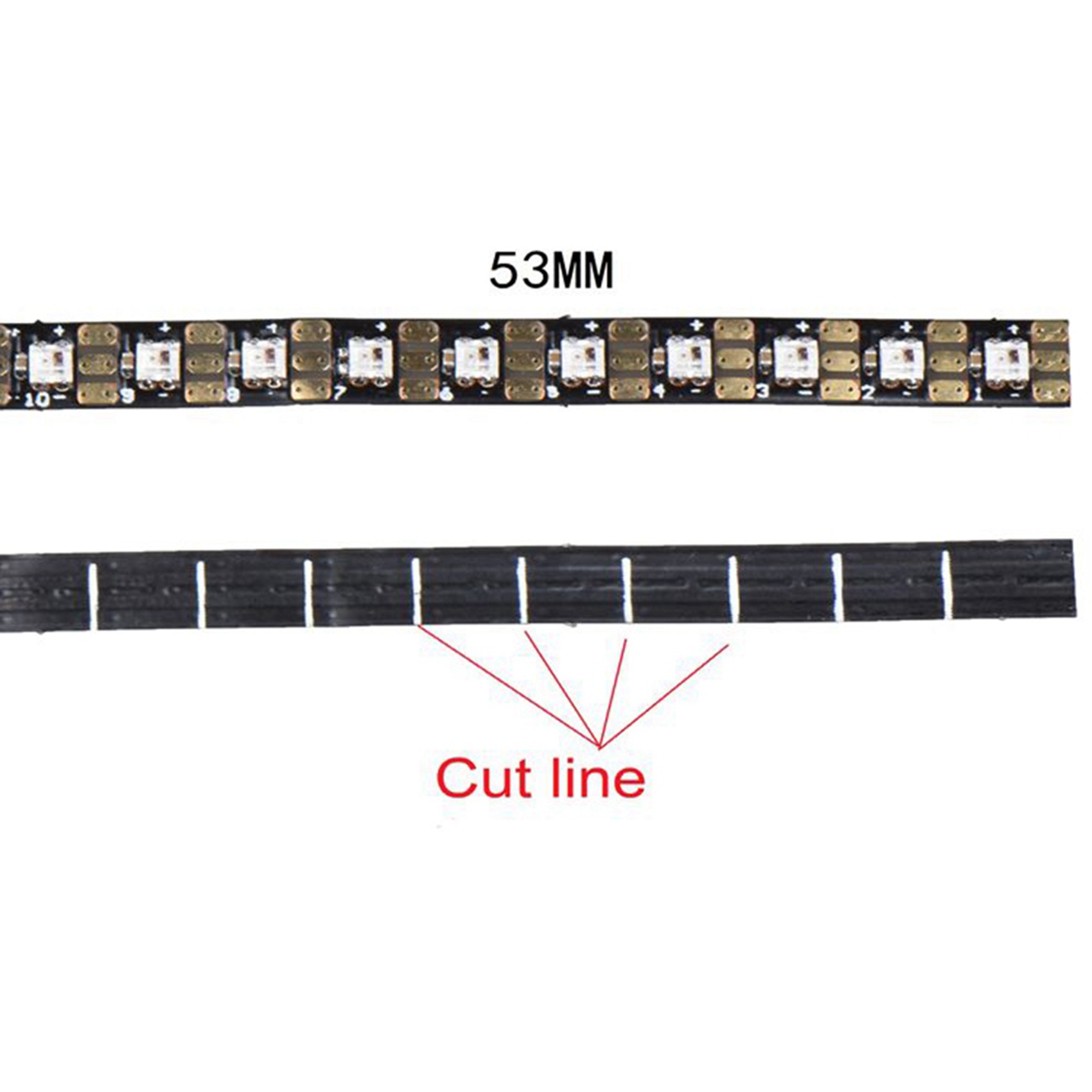 Pcs Dc V Ws Led Chip Mini Smd Addressable Digital Rgb Full