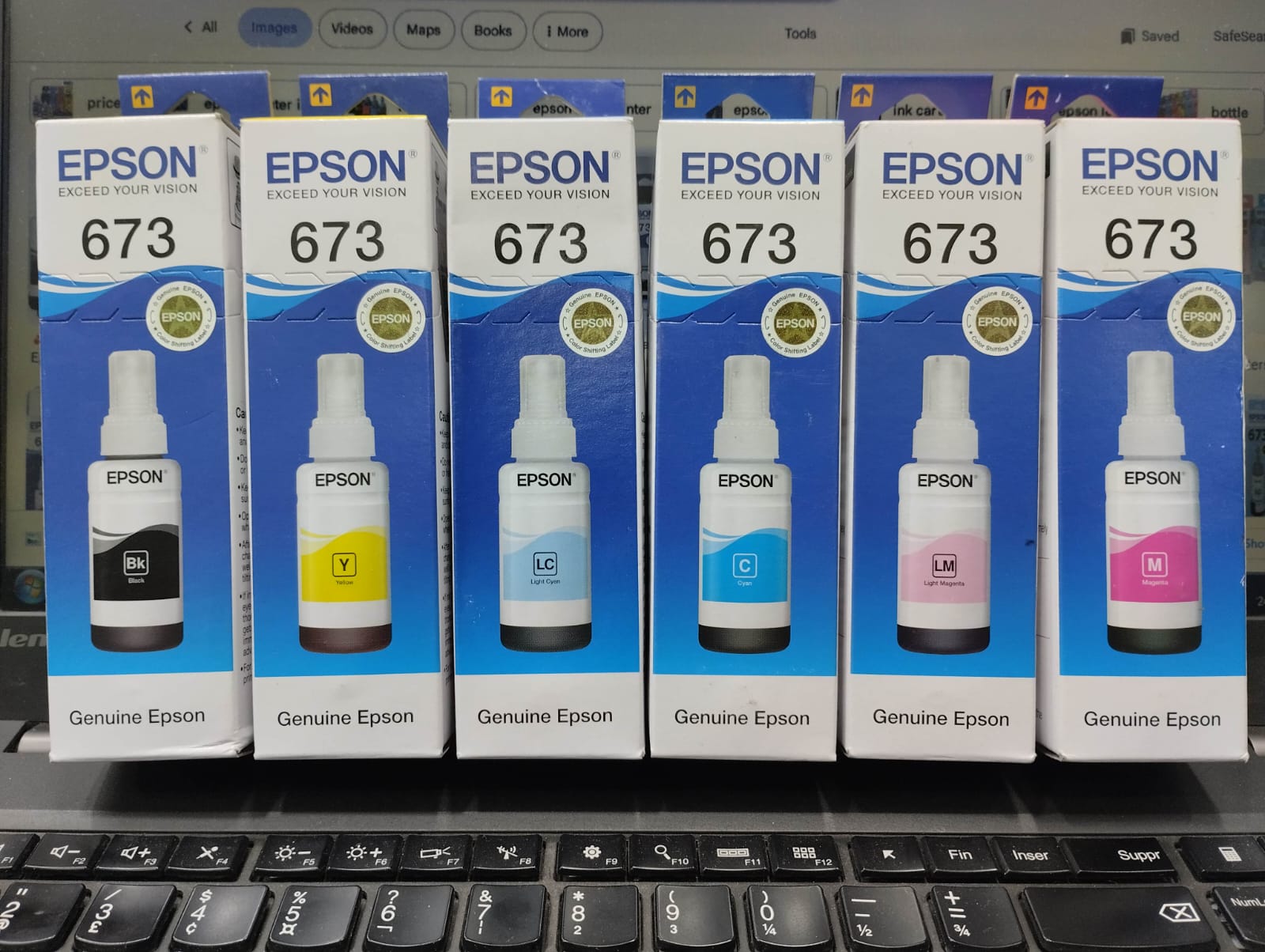 Epson Original Ink Bottle Set Black Cyan Light Cyan