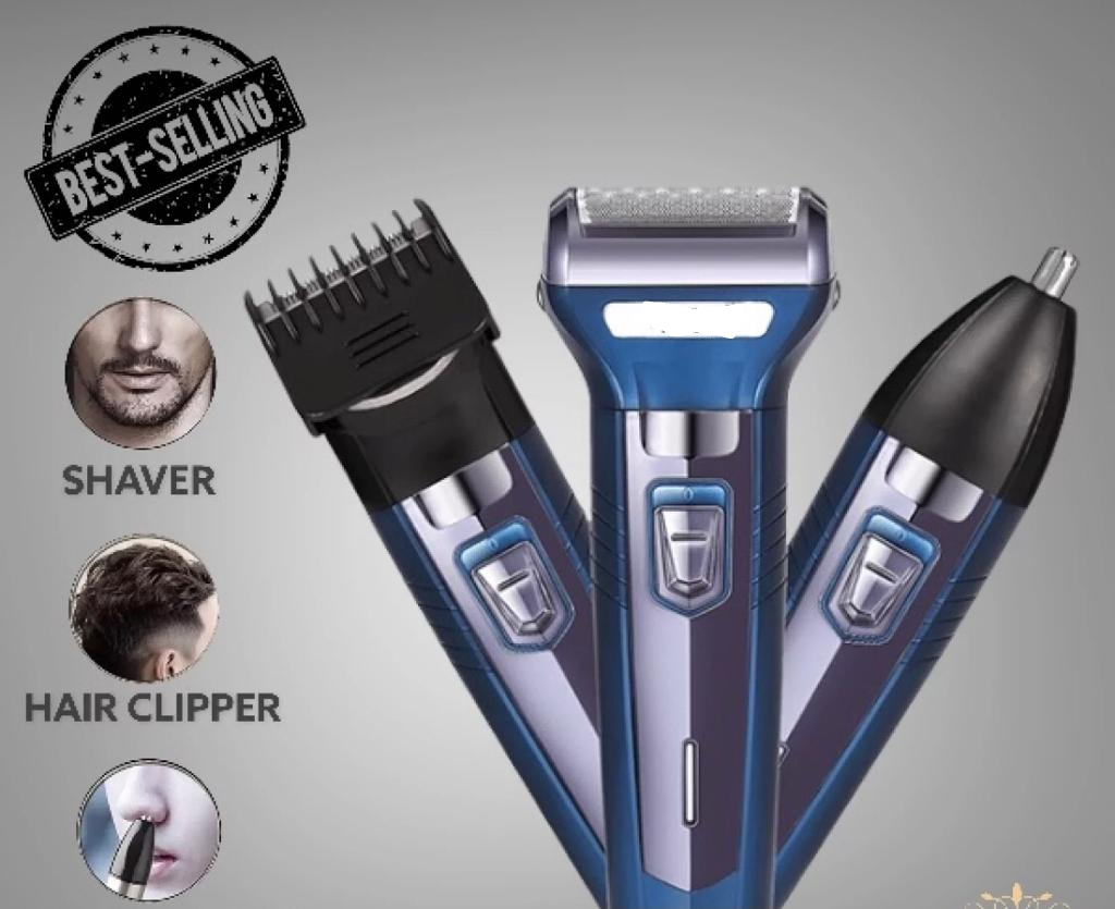 Model In Rechargeable Hair Clipper Shaving Machine For Men