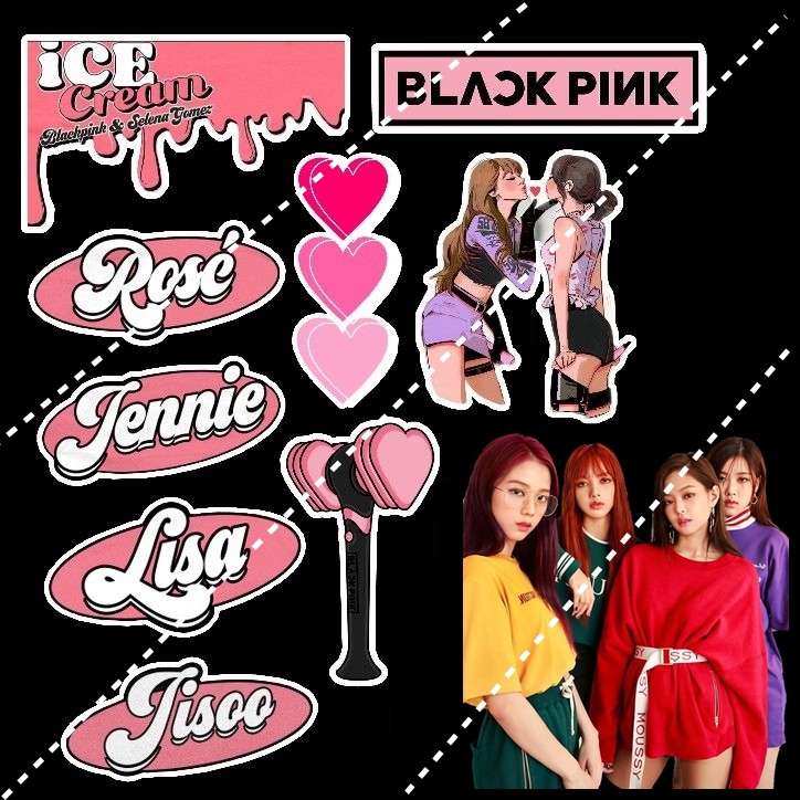 Kpop Blackpink Sticker Black Pink Uncut Stickers But Get Free