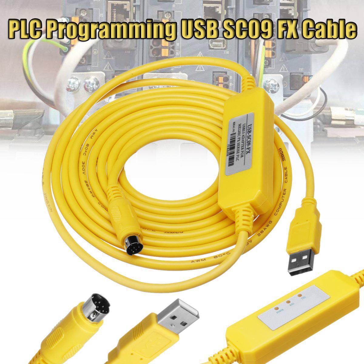 Programaci N Plc Usb Sc Fx Cable De Pines Para Mitsubishi Melsec R