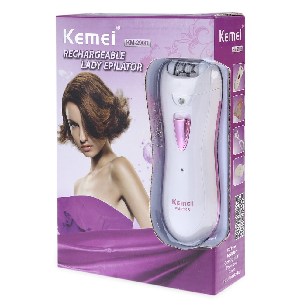 Kemei KM 290R Rechargeable Lady Epilator Price In Pakistan At Symbios PK