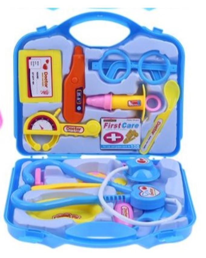 Doctor Set Laptop Case Medical Kit Educational Children Toy