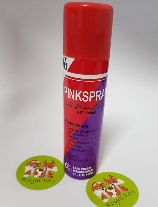 pink spray for dogs