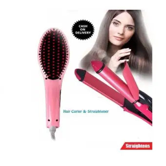 hair straightener brush daraz