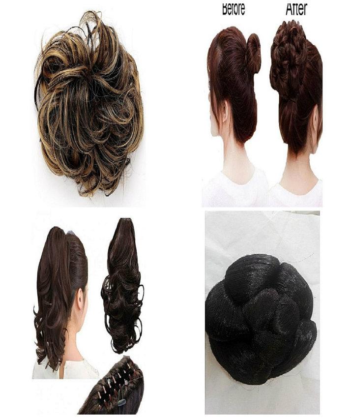 Pack Of 4 Hair Buns Wigs Buy Online At Best Prices In Pakistan