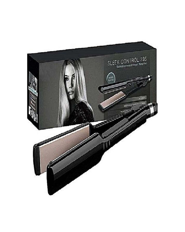 Nova Wide Plate Hair Straightener With Heat Mat 2179U Black