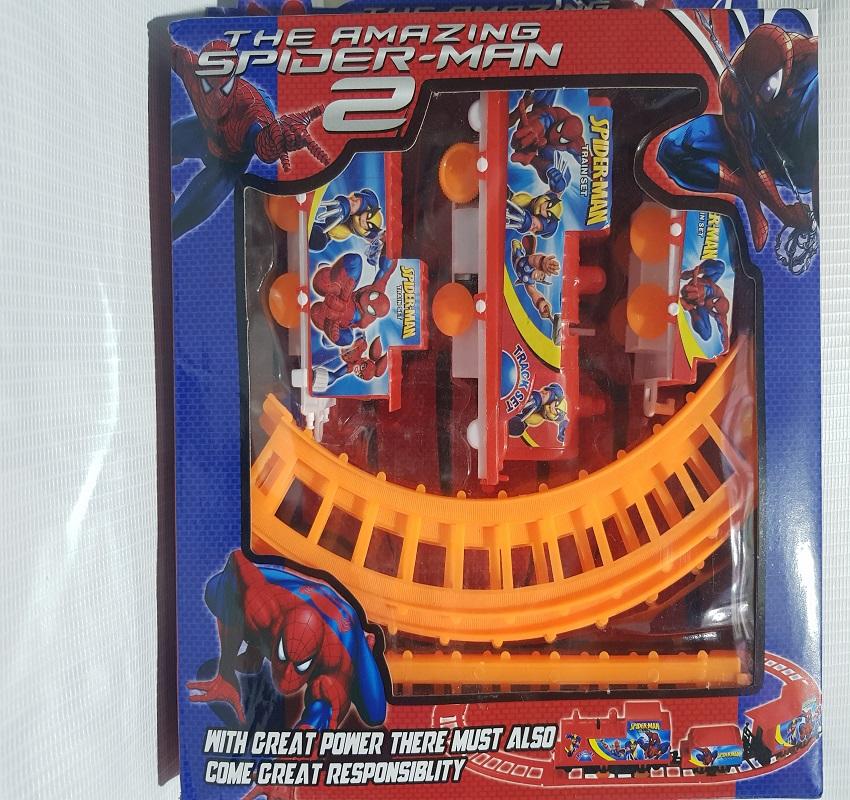 spiderman train set