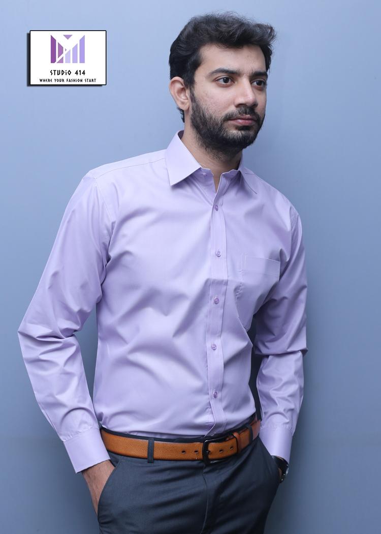 light purple formal shirt