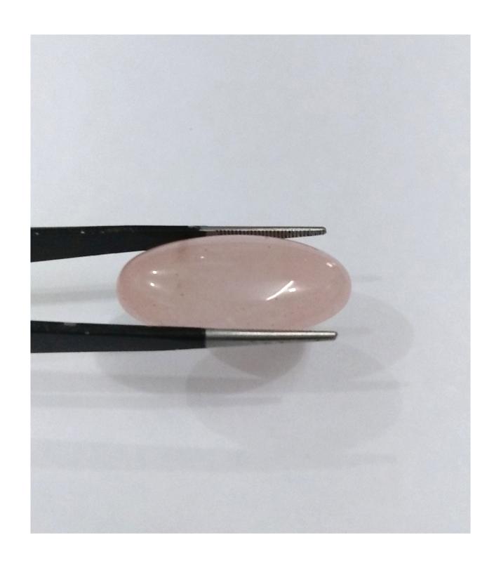 Rose Quartz Stone - Love Stone Gemstone - Weight: 23ct - Free Lab Certificate