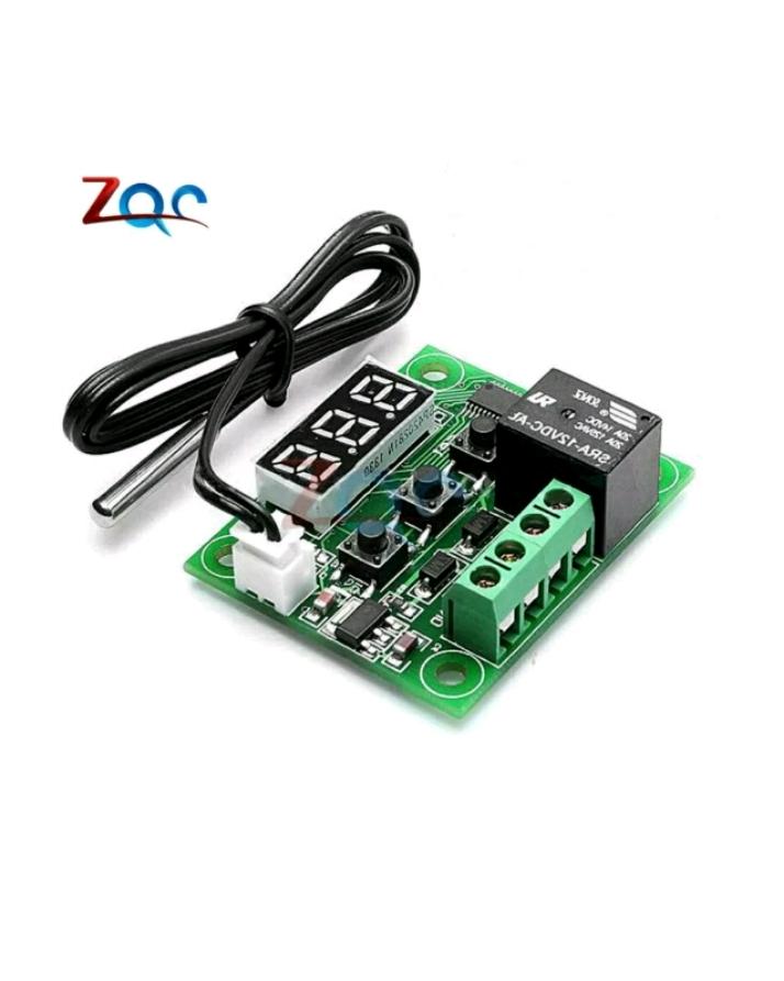 W1209 LED Digital Thermostat Temperature Control Thermometer Thermo Controller Switch Module DC 12V Waterproof NTC Sensor