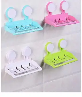 Bathroom Soap Dish Sponge Holder Storage Rack With Sucker Buy