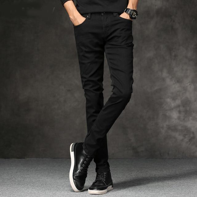 Mens Straight Black Jeans For Men