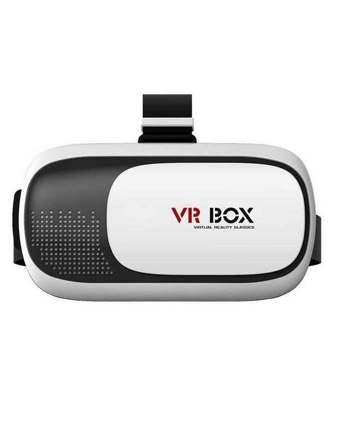 Virtual Reality 3D Glasses with White Bluetooth Gamepad - VR BOX II 2.0 VR - White