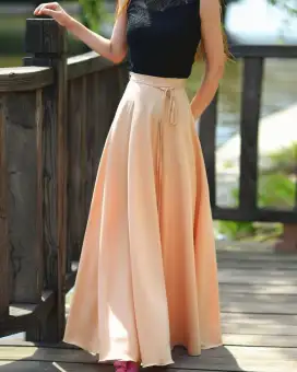 silk long skirts online