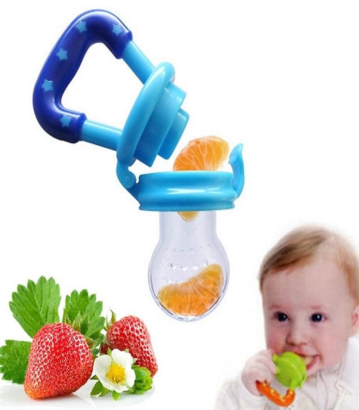 Baby Food Fruit Pacifier - Blue - Large