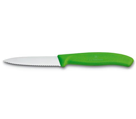 Swissclassic Paring Knife 8 Cm Wavy Edge - Green