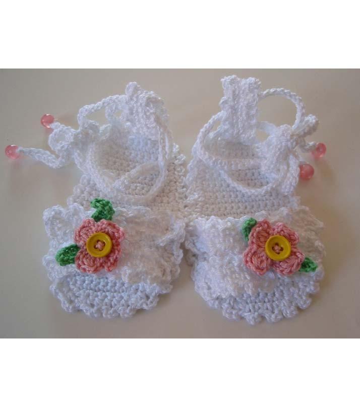 Lovely Woolen Handmade Crochet Baby Summer Sandal