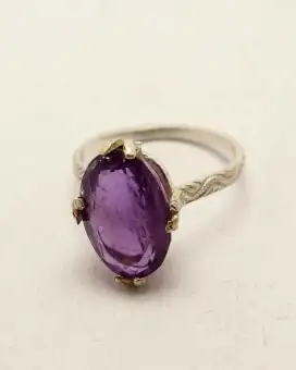 Amethyst Stone Silver Ring Gb 5 6438 Buy Online At Best Prices In Pakistan Daraz Pk