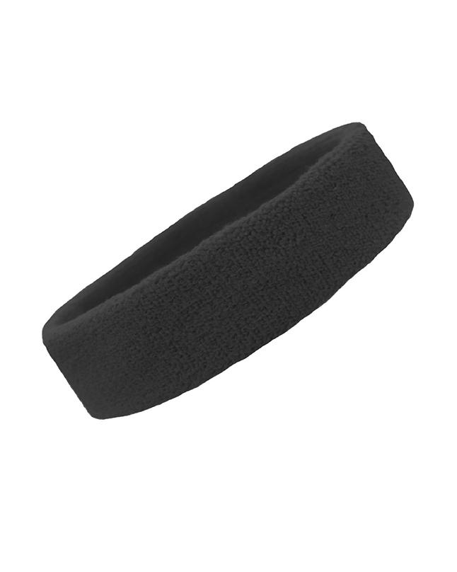 Headbands Tennis Running Unisex Athletic Basketball Head Gear - Black