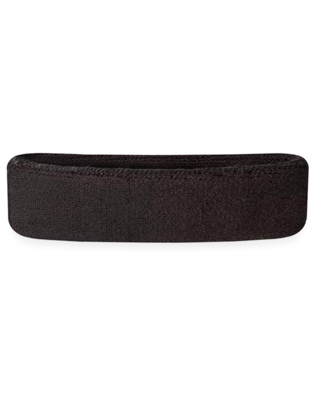 Headbands Tennis Running Unisex Athletic Basketball Head Gear - Black