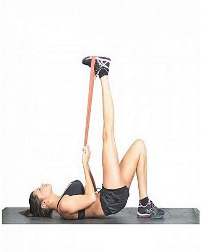 Live Up Resistance Band Exercise LATEX Loop Elastic Belt Leg Workout Gym - Orange