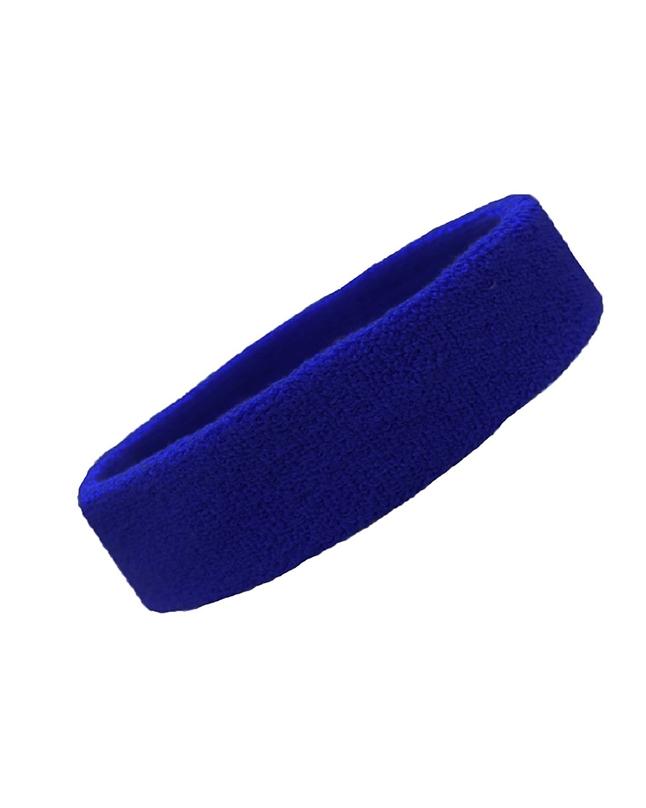 Headbands Tennis Running Unisex Athletic Basketball Head Gear - Blue