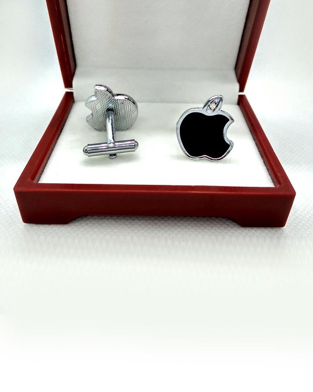 Black Metal Cufflinks for Men