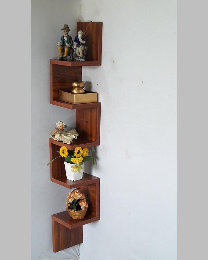 Wall Hanging Corner Shelf Material Lasani Sheet Color Light