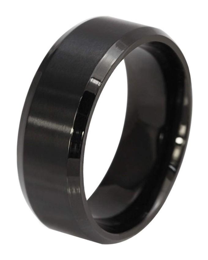 Black Punk Ring  For Men