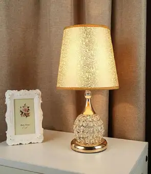 Crystal Light Desk Lamp