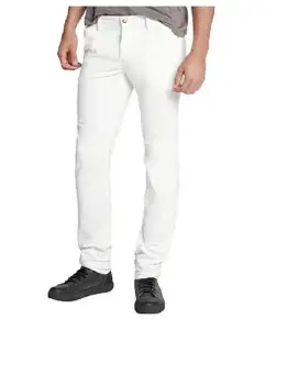 white cotton jeans pant