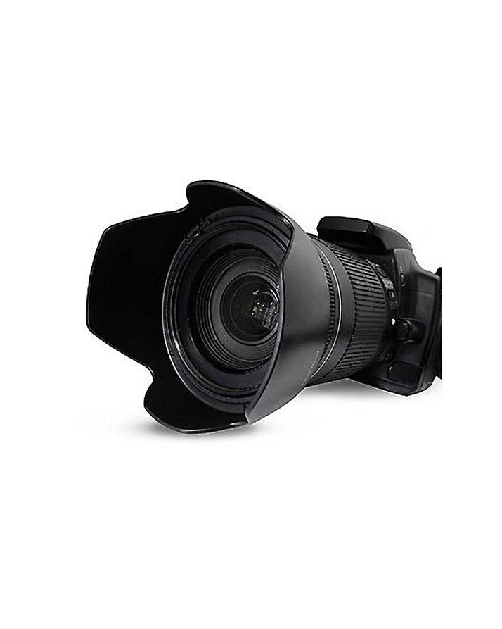 Lens Hood Petal Style For 58mm DSLR Camera - Black