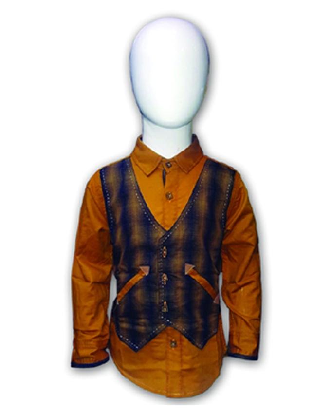 baby boy mustard shirt