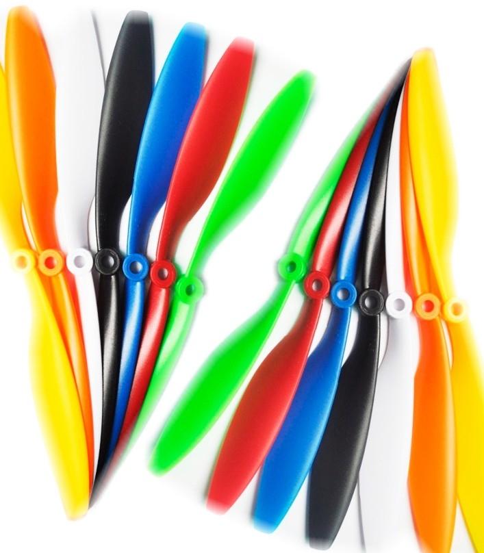 Green 1045 Multiaxial ABS blade propellers pair