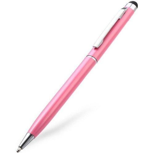 Aluminum 2 In 1 Ball Pen Touch Screen Stylus For iL phonne & Android Phone - silver