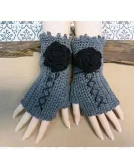 black wool gloves womens