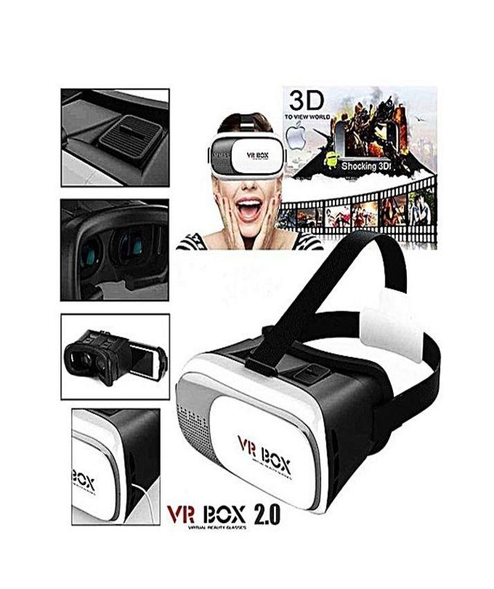 3D Virtual Reality Glass And Bluetooth Remote Combo