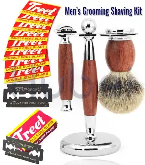 men's cut throat shaving kit