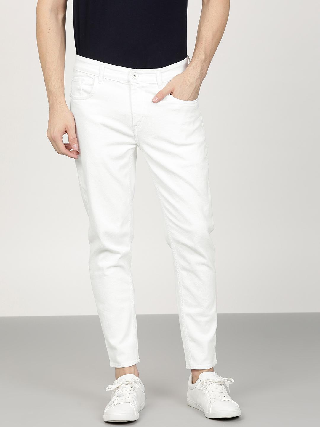 White Denim Jeans For Men: Buy Online 